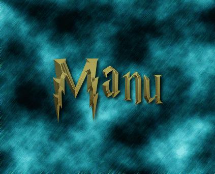 Manu Logo | Free Name Design Tool from Flaming Text