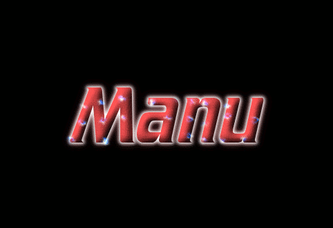 Manu Logo | Free Name Design Tool from Flaming Text