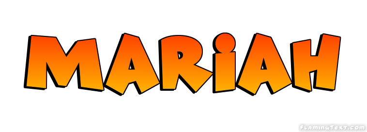 Mariah Имя Логотип. 