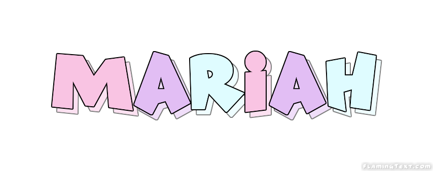 Mariah Logo | Free Name Design Tool from Flaming Text
