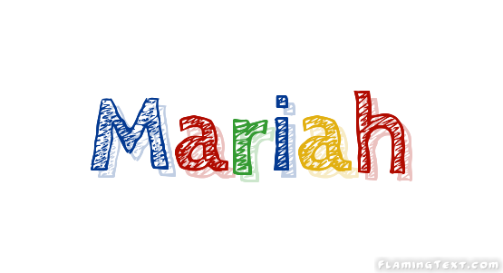 Mariah Имя Логотип. 