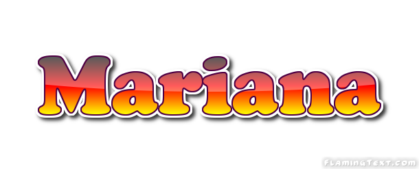 Mariana logo. Шрифт marianna