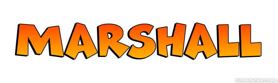 Marshall Logo Herramienta De Diseno De Nombres Gratis De Flaming Text