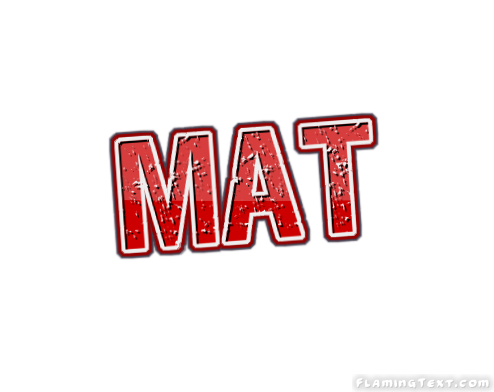 Mat Logo | Free Name Design Tool from Flaming