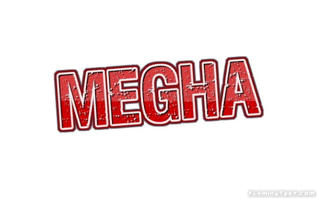 Megha Logo | Free Name Design Tool from Flaming Text