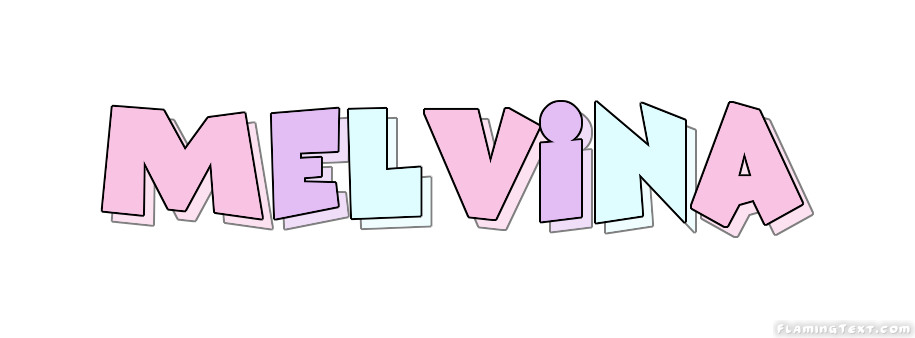 Melvina Logo | Free Name Design Tool from Flaming Text
