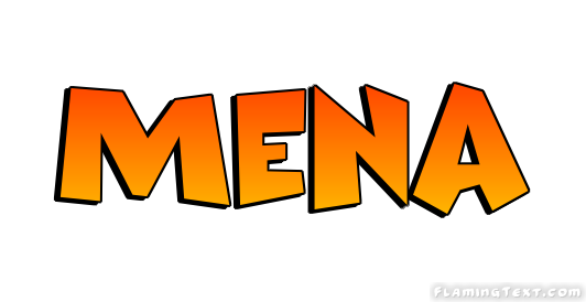 Mena Logo | Free Name Design Tool from Flaming Text