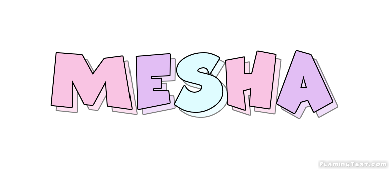 Mesha Logo | Free Name Design Tool from Flaming Text