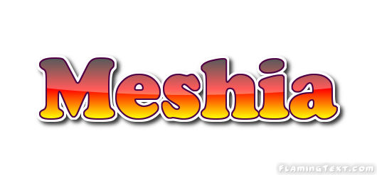 Meshia Logo | Free Name Design Tool from Flaming Text