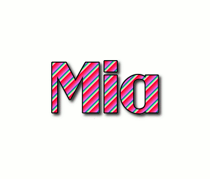 Mia Logo | Free Name Design Tool from Flaming Text