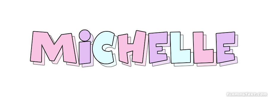 Michelle Лого Бесплатный инструмент для дизайна имени от Flaming Text