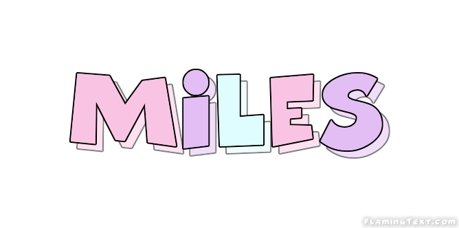 Слово miles. Miles лого. Миля имя. Майлз имя. Nome Design.