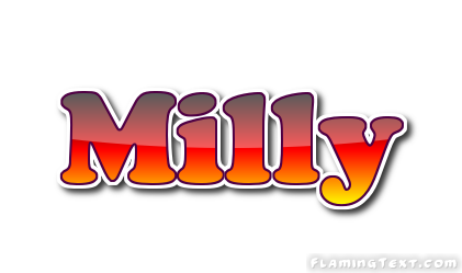 milly Лого Бесплатный инструмент для дизайна имени от flaming text