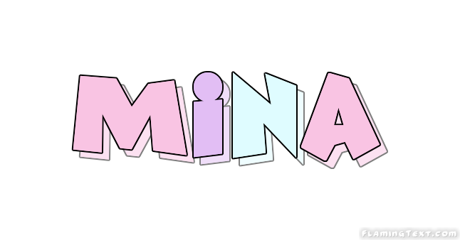 Mina Logo | Free Name Design Tool from Flaming Text