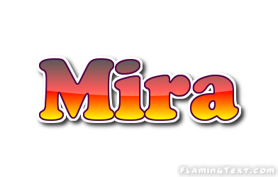 Mira Logo | Free Name Design Tool from Flaming Text