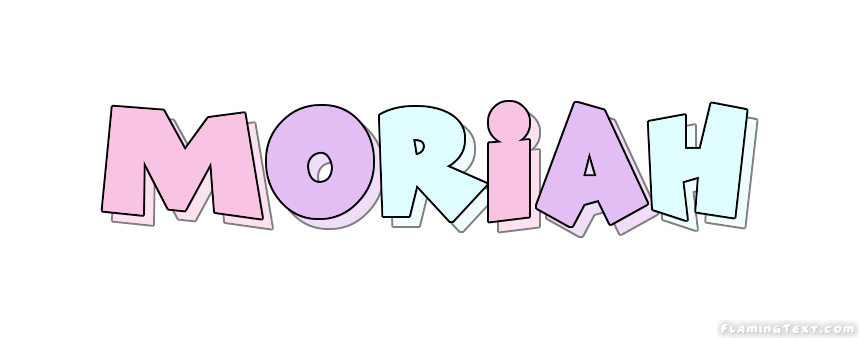 Moriah Logo | Free Name Design Tool from Flaming Text