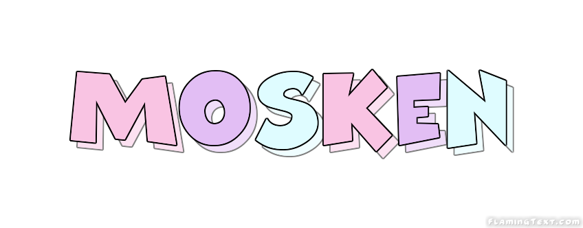 Mosken ロゴ フレーミングテキストからの無料の名前デザインツール