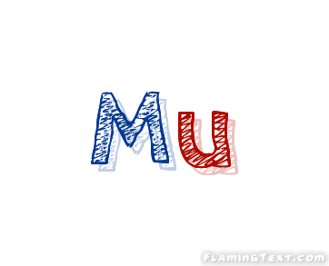 Mu ロゴ | フレーミングテキストからの無料の名前デザインツール