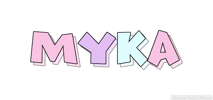 Myka Logo | Free Name Design Tool from Flaming Text