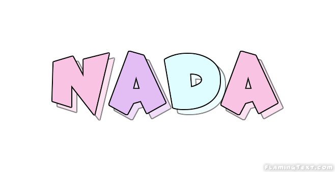 Nada Logo | Free Name Design Tool from Flaming Text