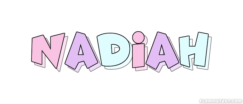 Nadiah Logo | Free Name Design Tool from Flaming Text