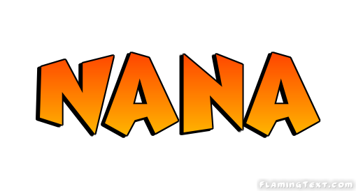 Nana ロゴ フレーミングテキストからの無料の名前デザインツール
