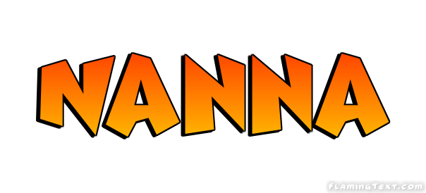 Nanna Logo | Free Name Design Tool from Flaming Text