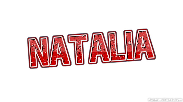 Natalia Logotipo | Ferramenta de Design de Nome Grátis a partir de Texto  Flamejante