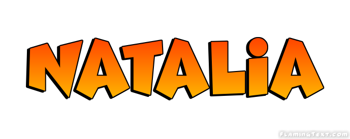 Natalia Logotipo | Ferramenta de Design de Nome Grátis a partir de Texto  Flamejante