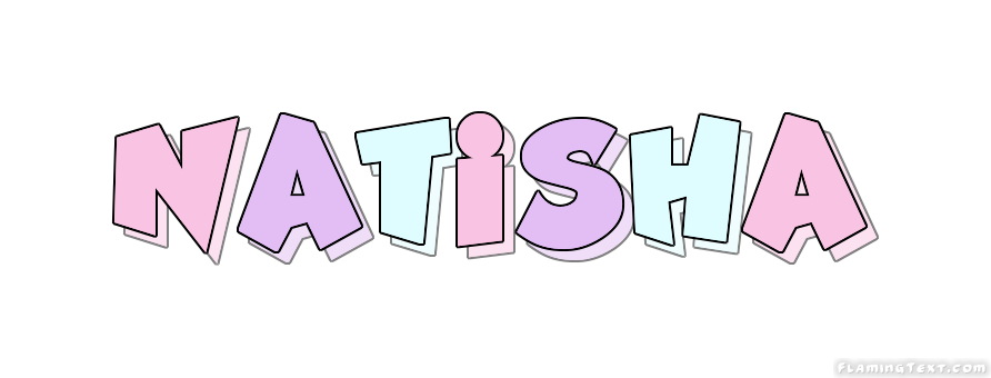 Natisha Logo | Free Name Design Tool from Flaming Text