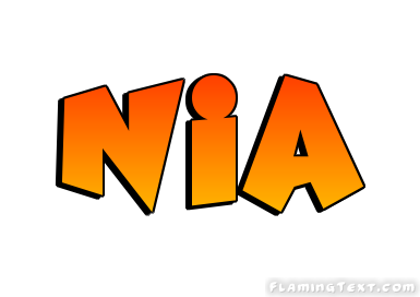 Nia ロゴ | フレーミングテキストからの無料の名前デザインツール