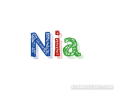 Nia ロゴ | フレーミングテキストからの無料の名前デザインツール
