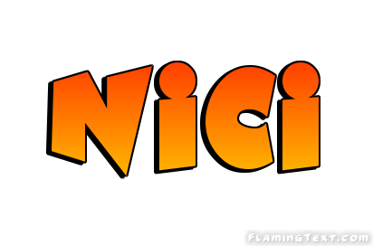 Nici Logo | Free Name Design Tool from Flaming Text