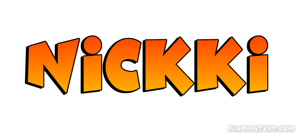 Nickki Logo | Free Name Design Tool from Flaming Text