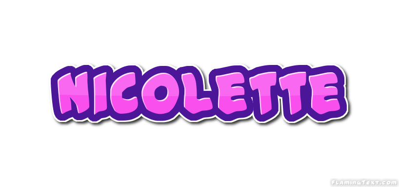 Nicolette Logo Free Name Design Tool From Flaming Text