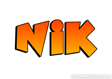 Nik Logo Free Name Design from Flaming Text