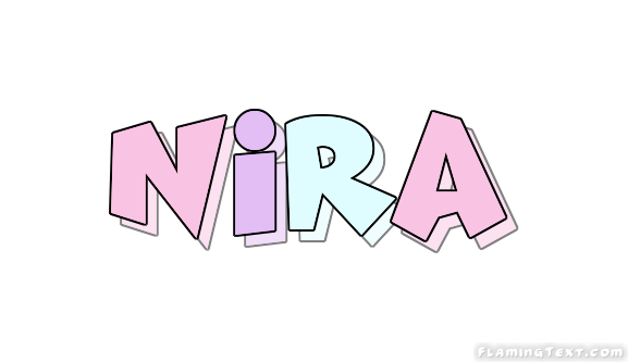 Nira ロゴ フレーミングテキストからの無料の名前デザインツール