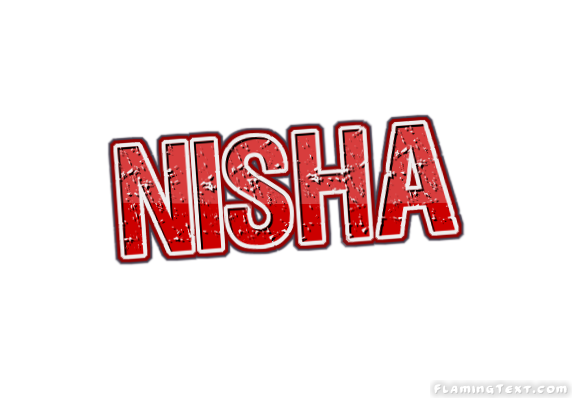 Nisha Logo | Free Name Design Tool from Flaming Text