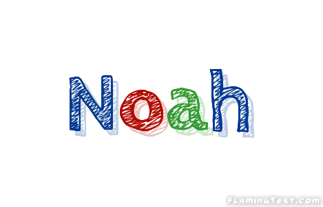 Noah In Bubble Letters