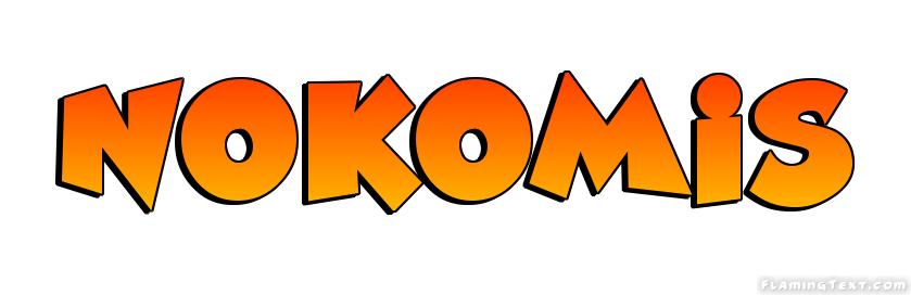 Nokomis Лого Бесплатный инструмент для дизайна имени от Flaming Text
