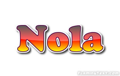 Nola Logo | Free Name Design Tool from Flaming Text