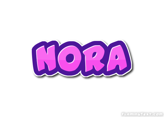 Nora Logo Herramienta De Diseño De Nombres Gratis De Flaming Text 0971