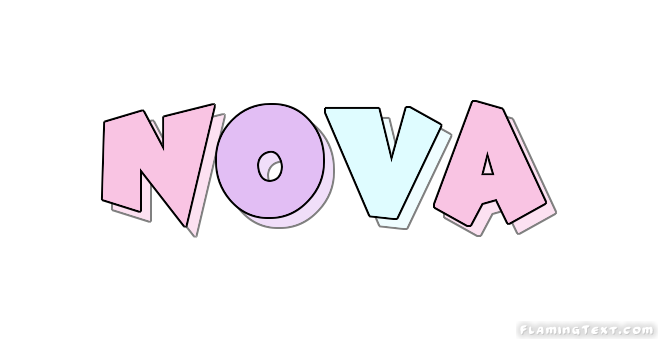 Nova Logo | Free Name Design Tool from Flaming Text