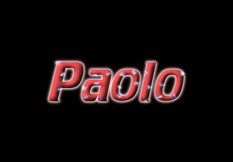 name paolo logo power animated style logos