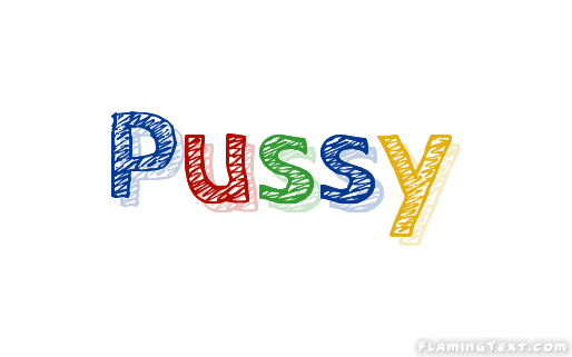 Pussy Имя Логотип. 