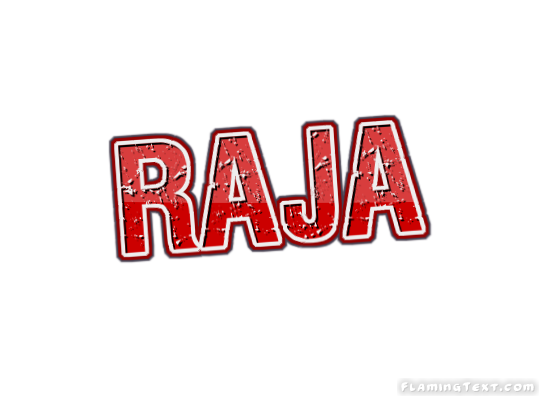 3d raja name logo