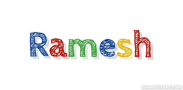Ramesh Logo Free Name Design Tool From Flaming Text