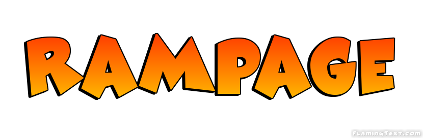Rampage ロゴ フレーミングテキストからの無料の名前デザインツール