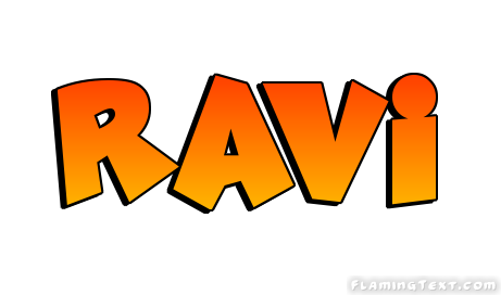 Ravi Logo | Free Name Design Tool from Flaming Text