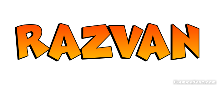 Razvan Logo | Free Name Design Tool from Flaming Text